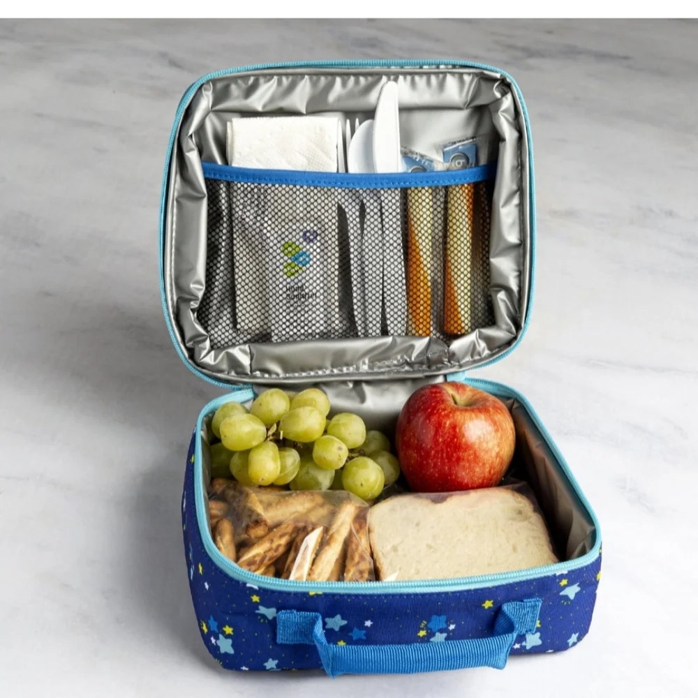 Tasty Expandable Inaulated Reusable Cloth Lunchbag - Picture 4 of 7